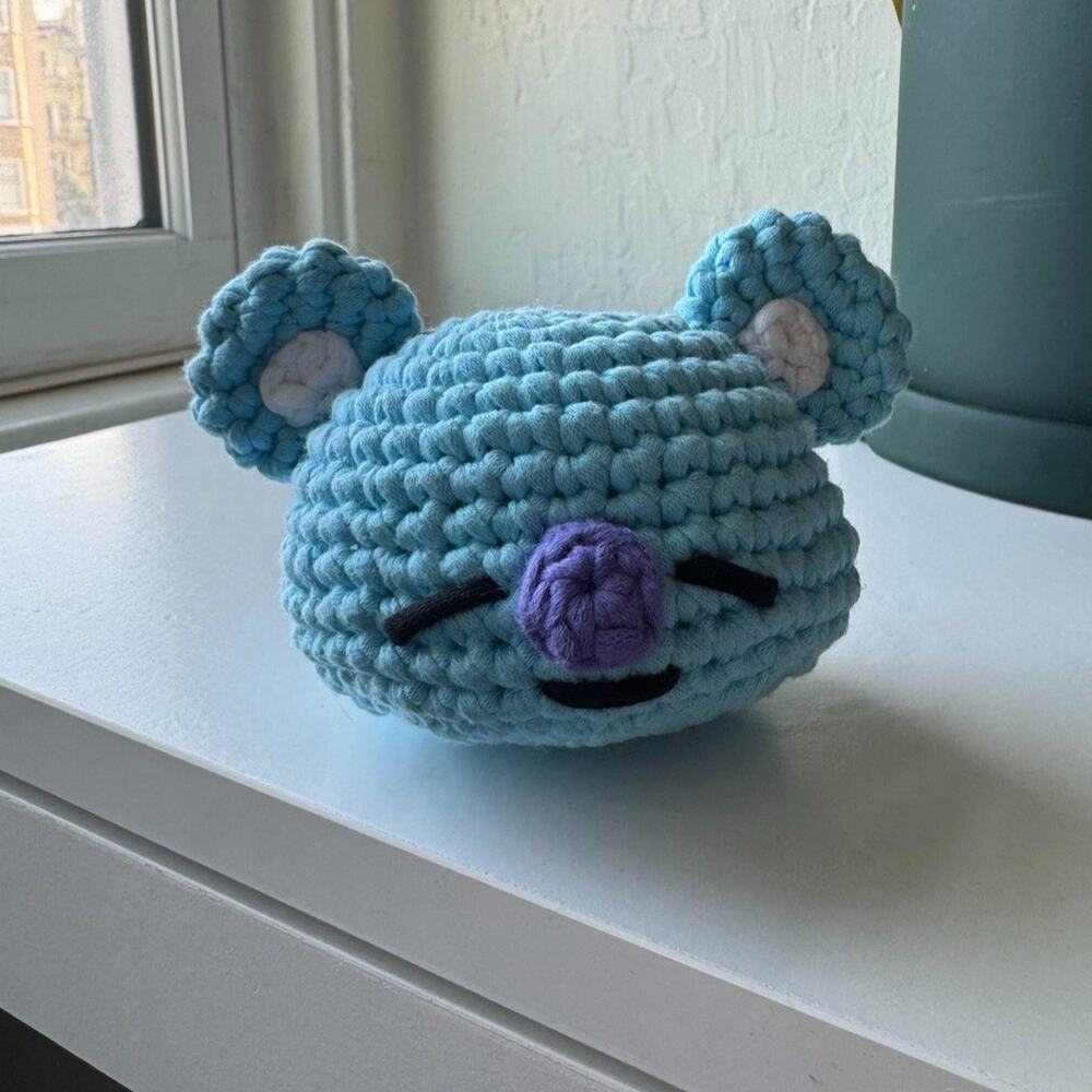 *Pre-Made Plushie* The Woobles BT21 KOYA KPOP Collectible Crochet Koala Toy